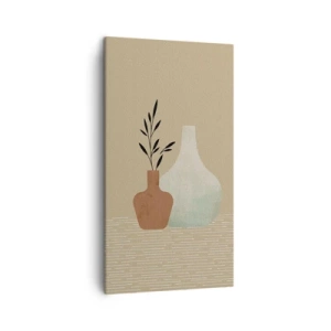 Schilderen op canvas - De vaas en zijn idee - 45x80 cm
