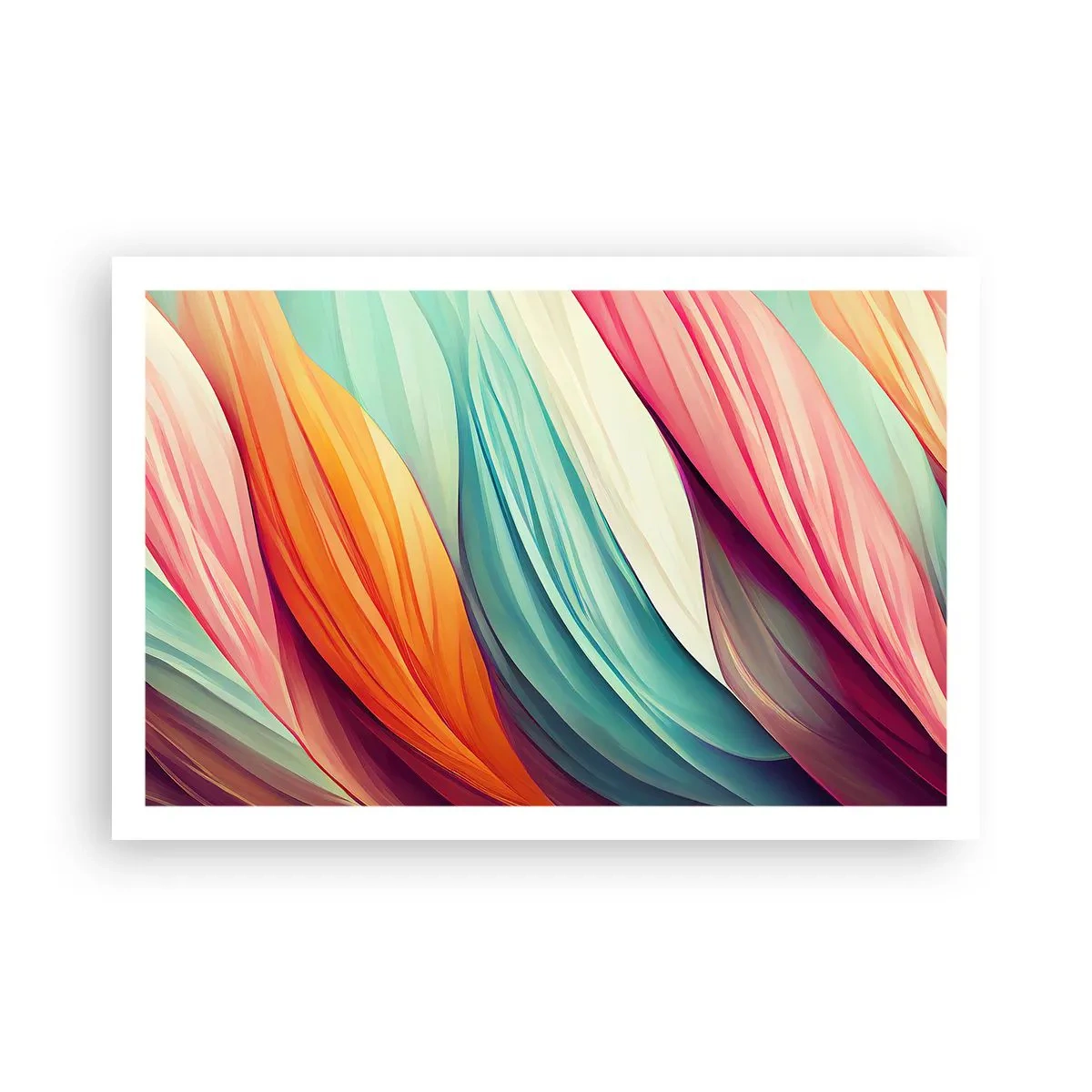Poster - Regenboog geweven - 91x61 cm