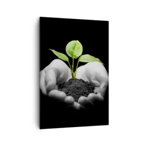 Schilderen op canvas - Ik hou van de natuur, ik bescherm haar - 70x100 cm