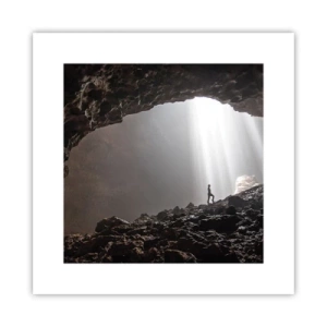 Poster - De lichtgevende grot - 30x30 cm