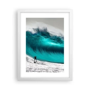 Poster in een witte lijst - Uitdaging aanvaard - 30x40 cm