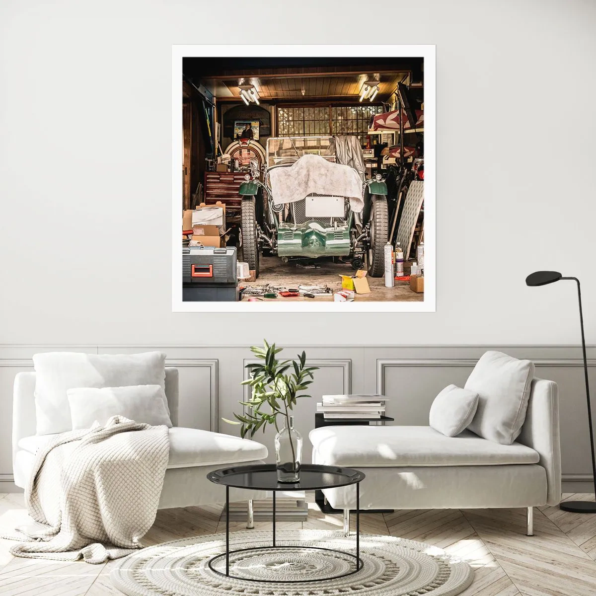 Poster - Terug naar het verleden - 60x60 cm