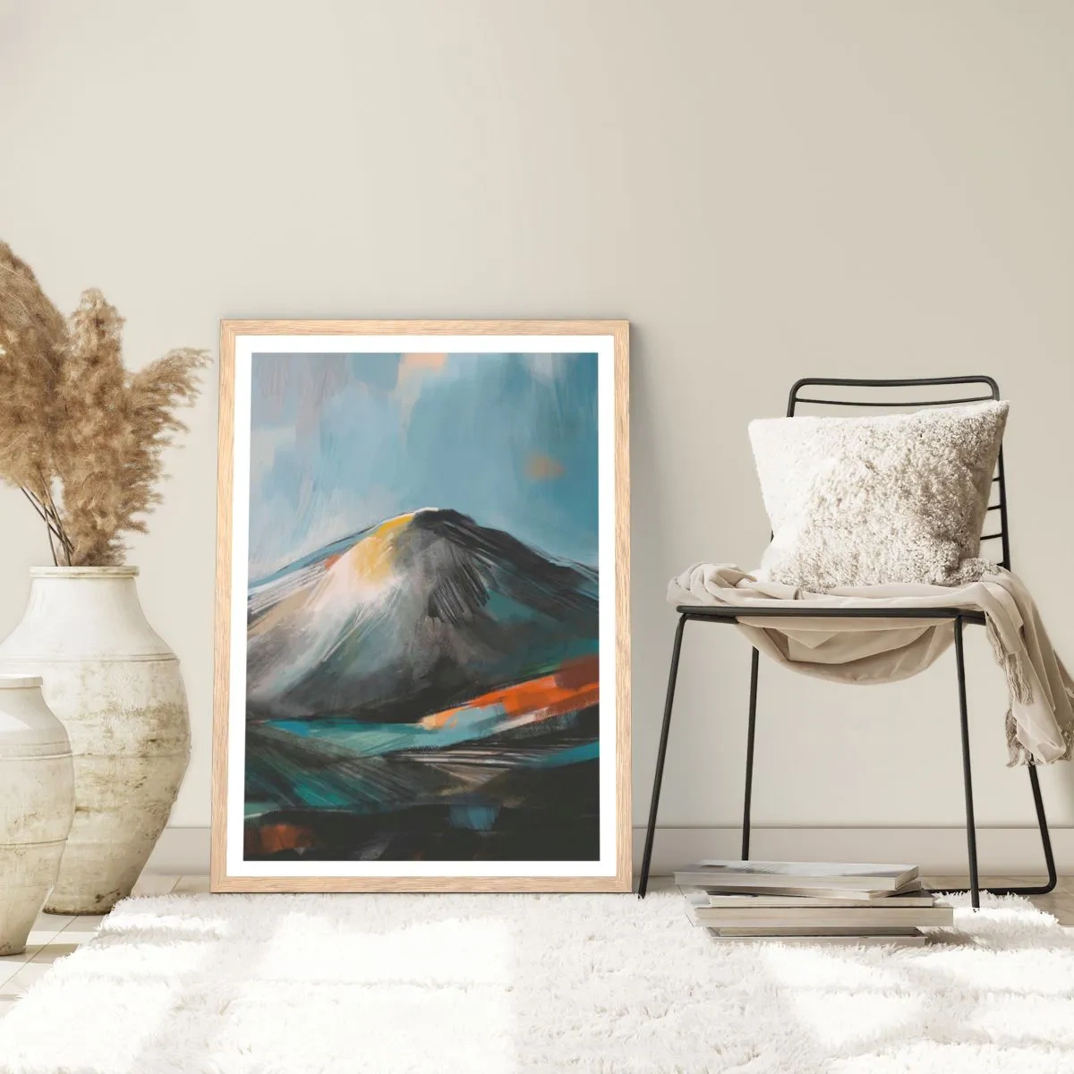 Een poster in een licht eiken lijst - Ruw en prachtig - 50x70 cm