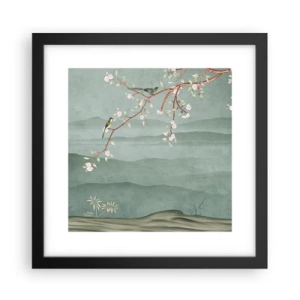 Poster in een zwarte lijst - Lente, oh jij bent het - 30x30 cm