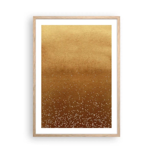 Een poster in een licht eiken lijst - De geboorte van het licht - 50x70 cm