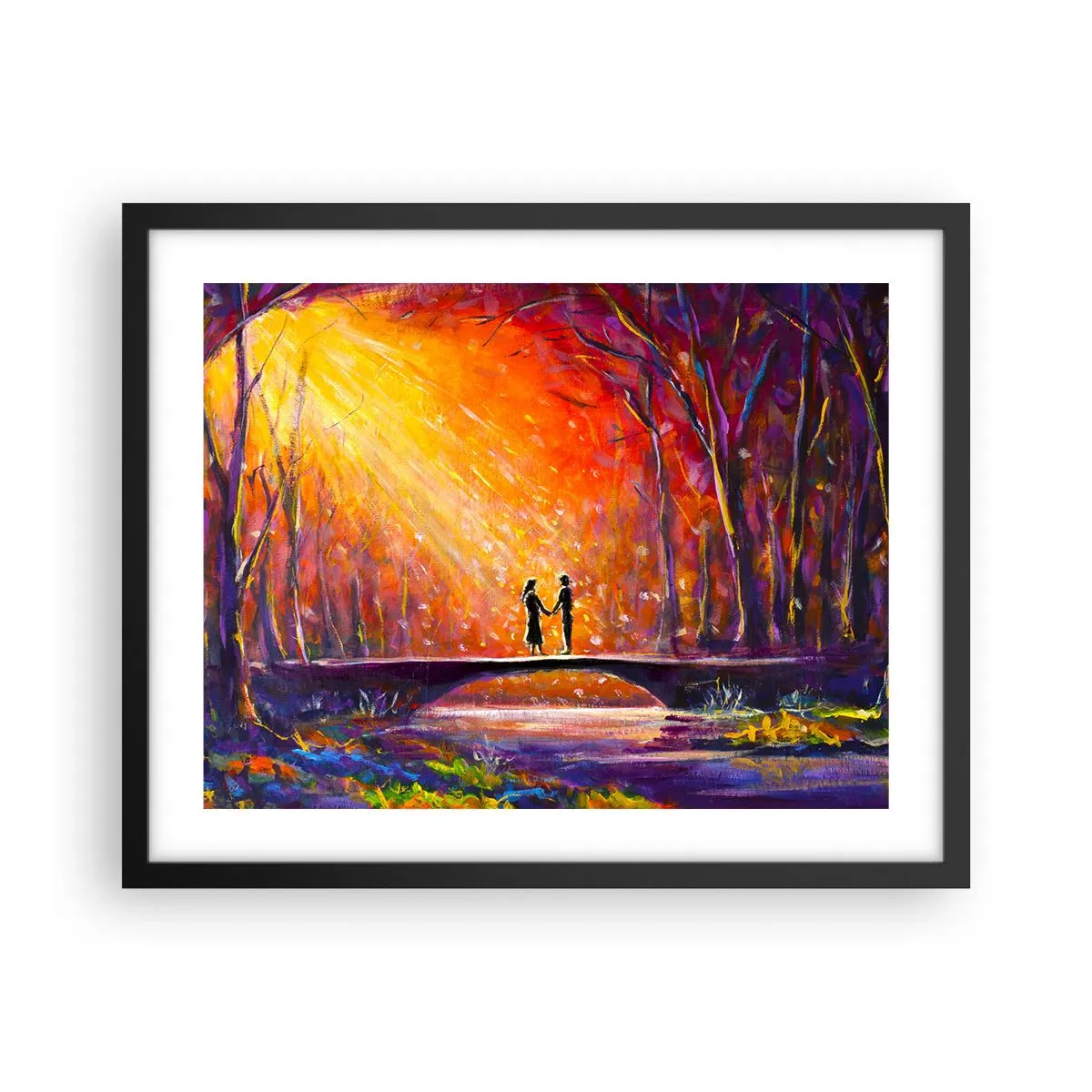 Poster in een zwarte lijst - De hemel houdt ook van hen - 50x40 cm