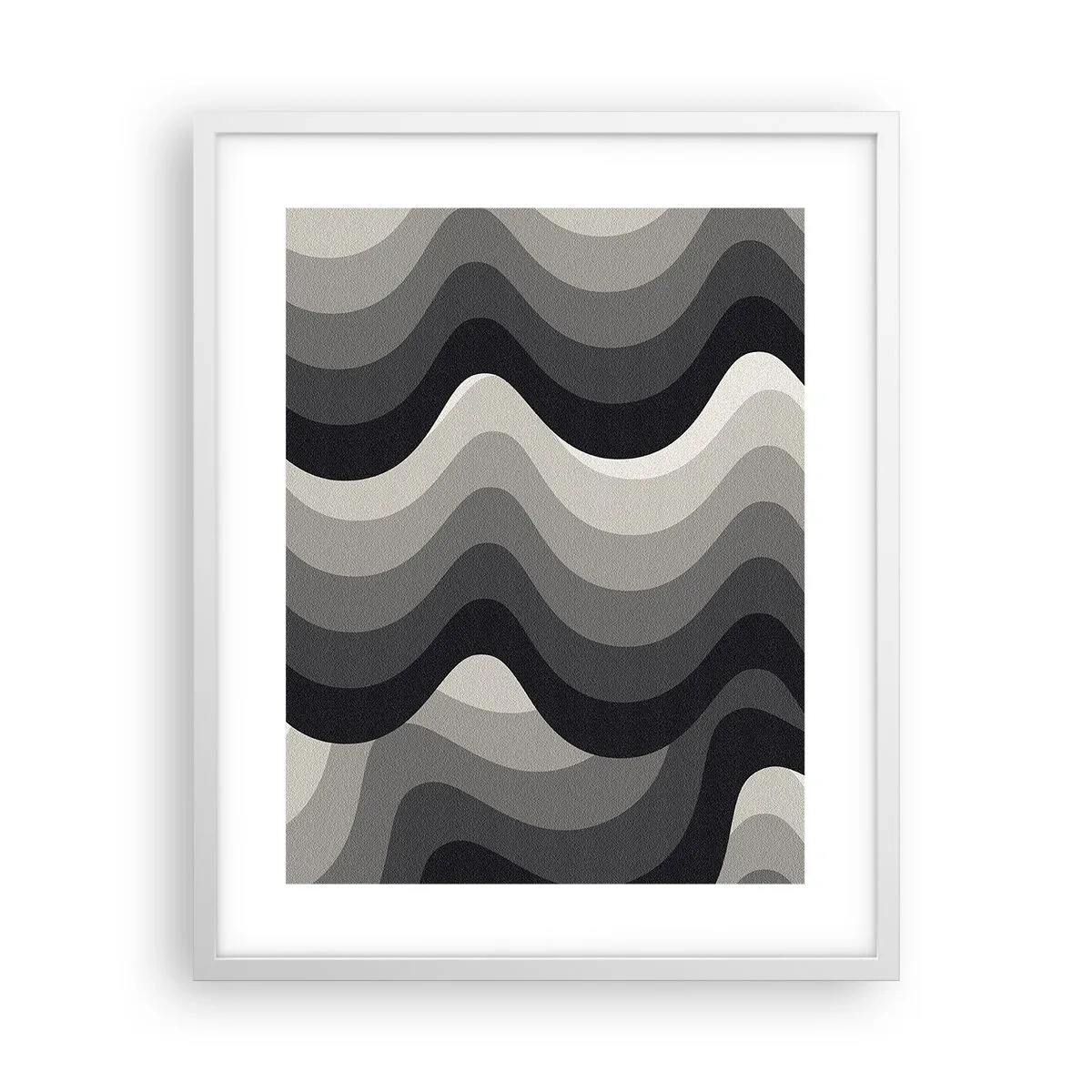 Poster in een witte lijst - Golf na golf - 40x50 cm