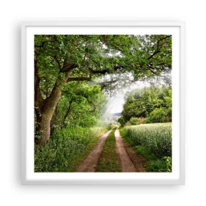 Poster in een witte lijst - Et in Arcadia ego - 60x60 cm