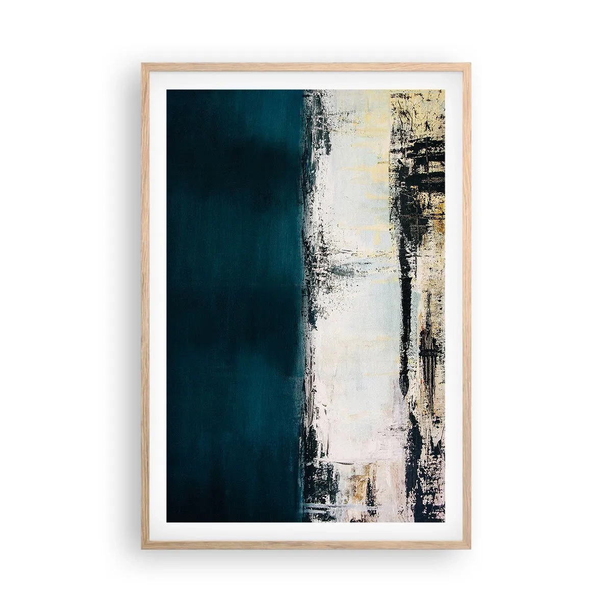 Een poster in een licht eiken lijst - Horizontale compositie - 61x91 cm