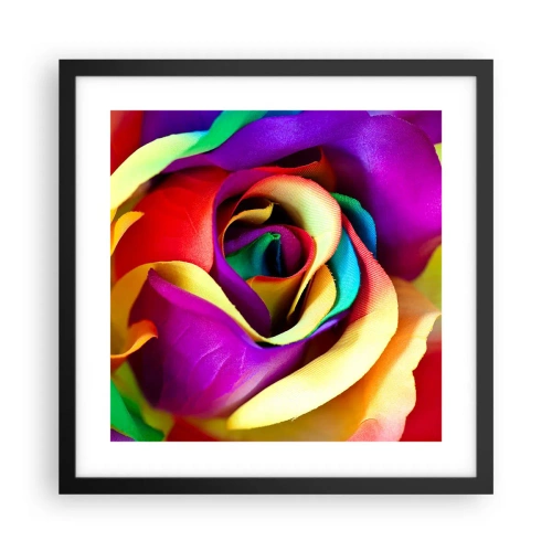 Poster in een zwarte lijst - Het is onmogelijk - 40x40 cm