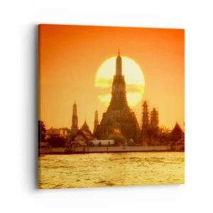 Schilderen op canvas - Naar de zon, altijd naar de zon toe - 40x40 cm