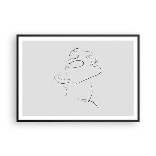 Poster in een zwarte lijst - De wendingen van dromen - 100x70 cm