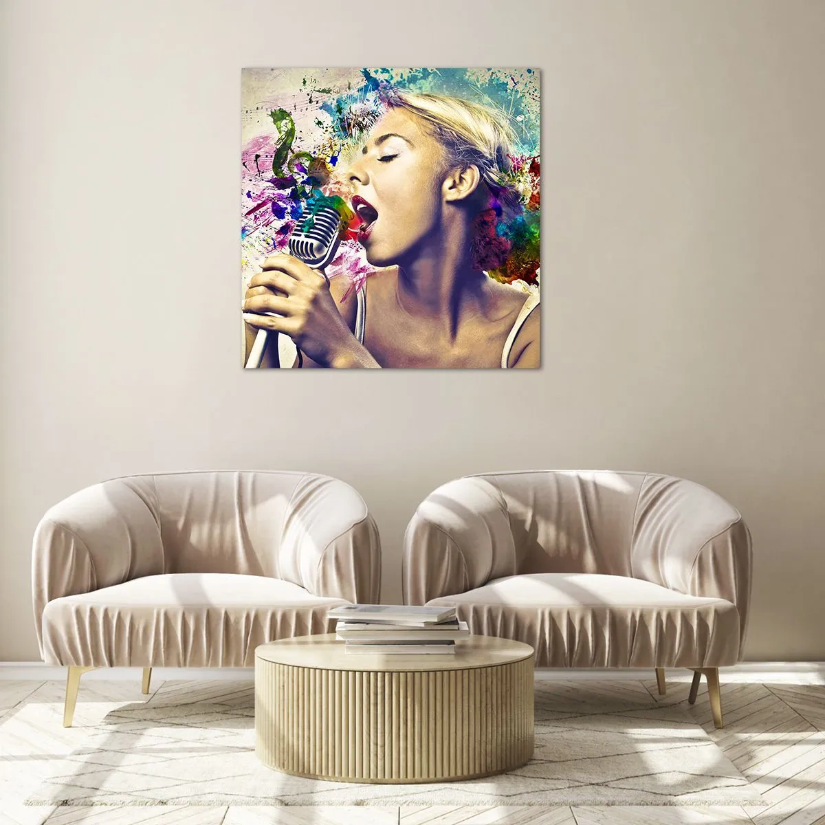 Schilderen op glas - Schilder de wereld met je stem - 30x30 cm