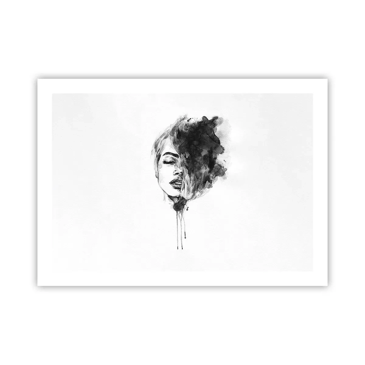 Poster - Waar droomt het meisje over? - 70x50 cm