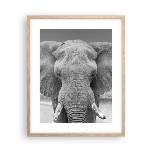 Een poster in een licht eiken lijst - Welkom in mijn wereld - 40x50 cm