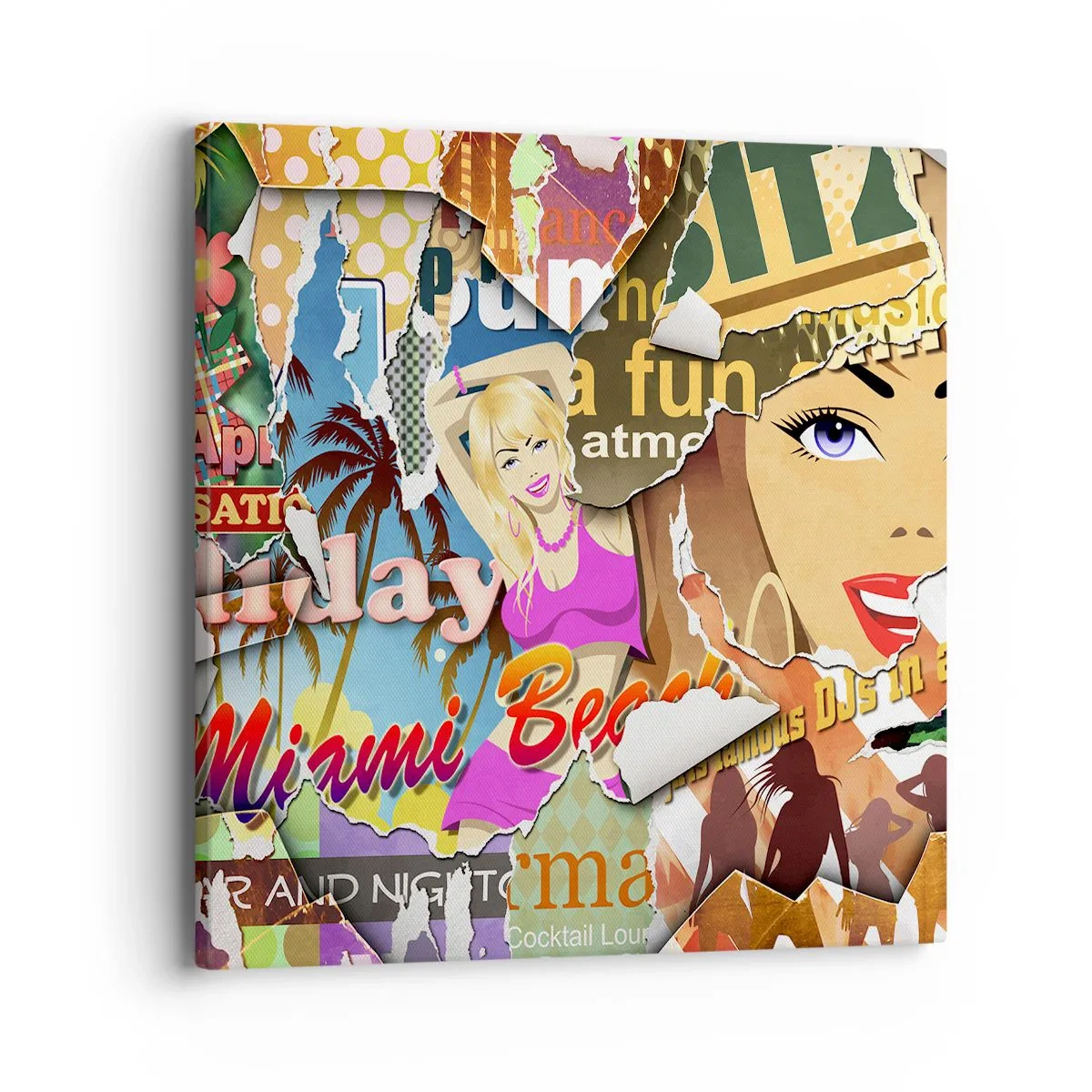 Schilderen op canvas - Zomerse flashbacks - 40x40 cm