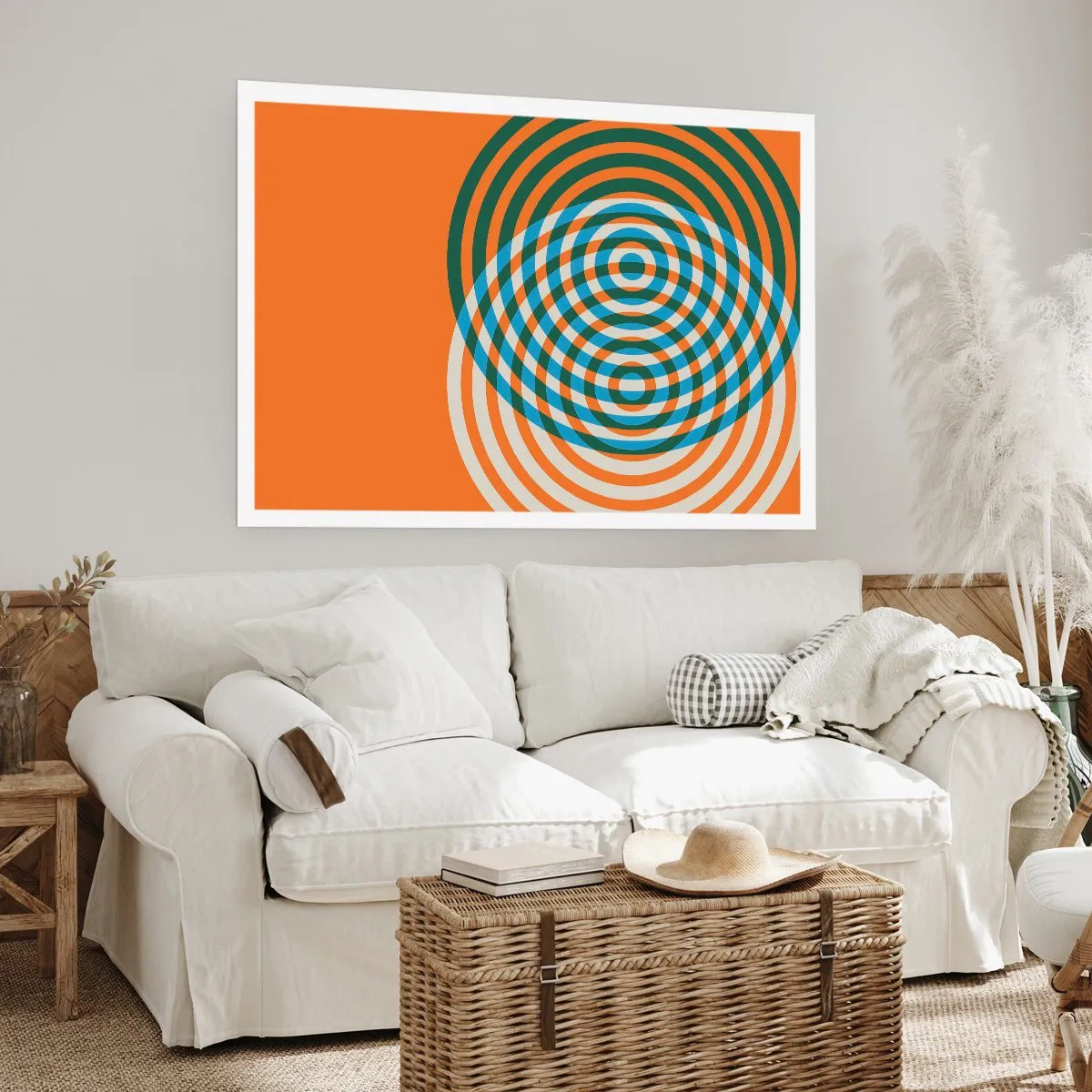 Poster - Abstracte circulaire variatie - 40x30 cm