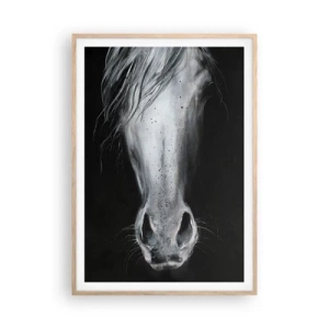 Een poster in een licht eiken lijst - Verleidelijke blik - 70x100 cm
