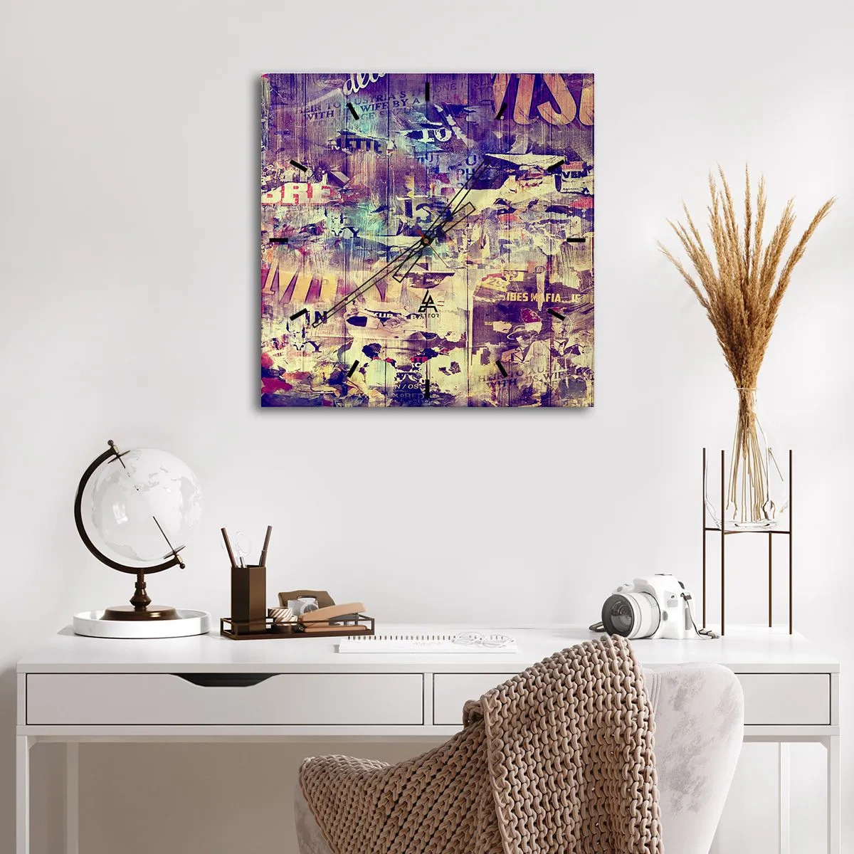 Wandklok - Klok - En dat is alles wat er zal blijven - 40x40 cm