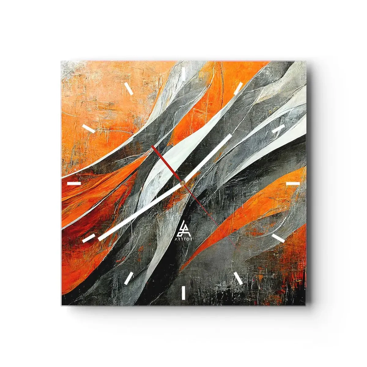 Wandklok - Klok - Hitte en koude - 40x40 cm