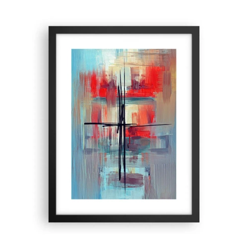 Poster in een zwarte lijst - Een landschap in een onbekende dimensie - 30x40 cm