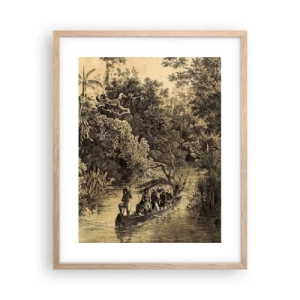 Een poster in een licht eiken lijst - Expeditie naar de bron - 40x50 cm