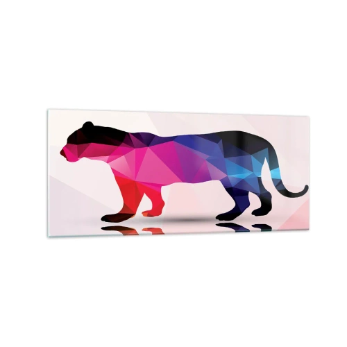 Schilderen op glas - Dimenten panter - 120x50 cm