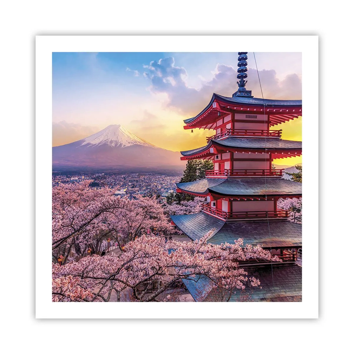 Poster - De essentie van de Japanse geest - 60x60 cm