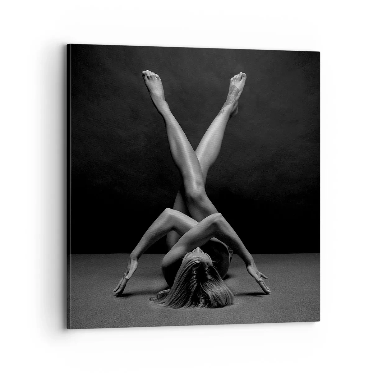 Schilderen op canvas - De geometrie van naaktheid - 70x70 cm