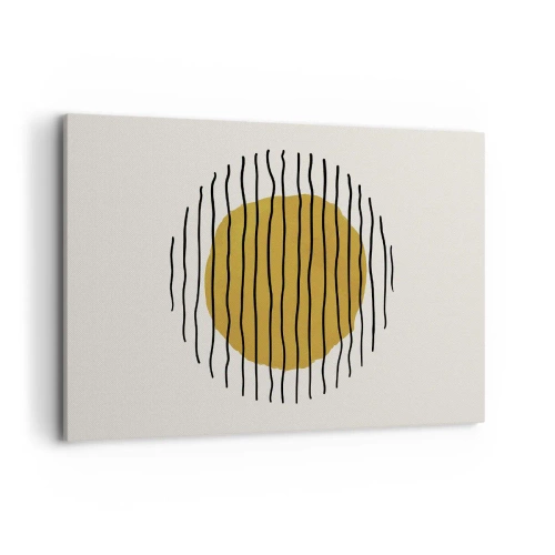 Schilderen op canvas - Abstractie trillend van warmte - 120x80 cm