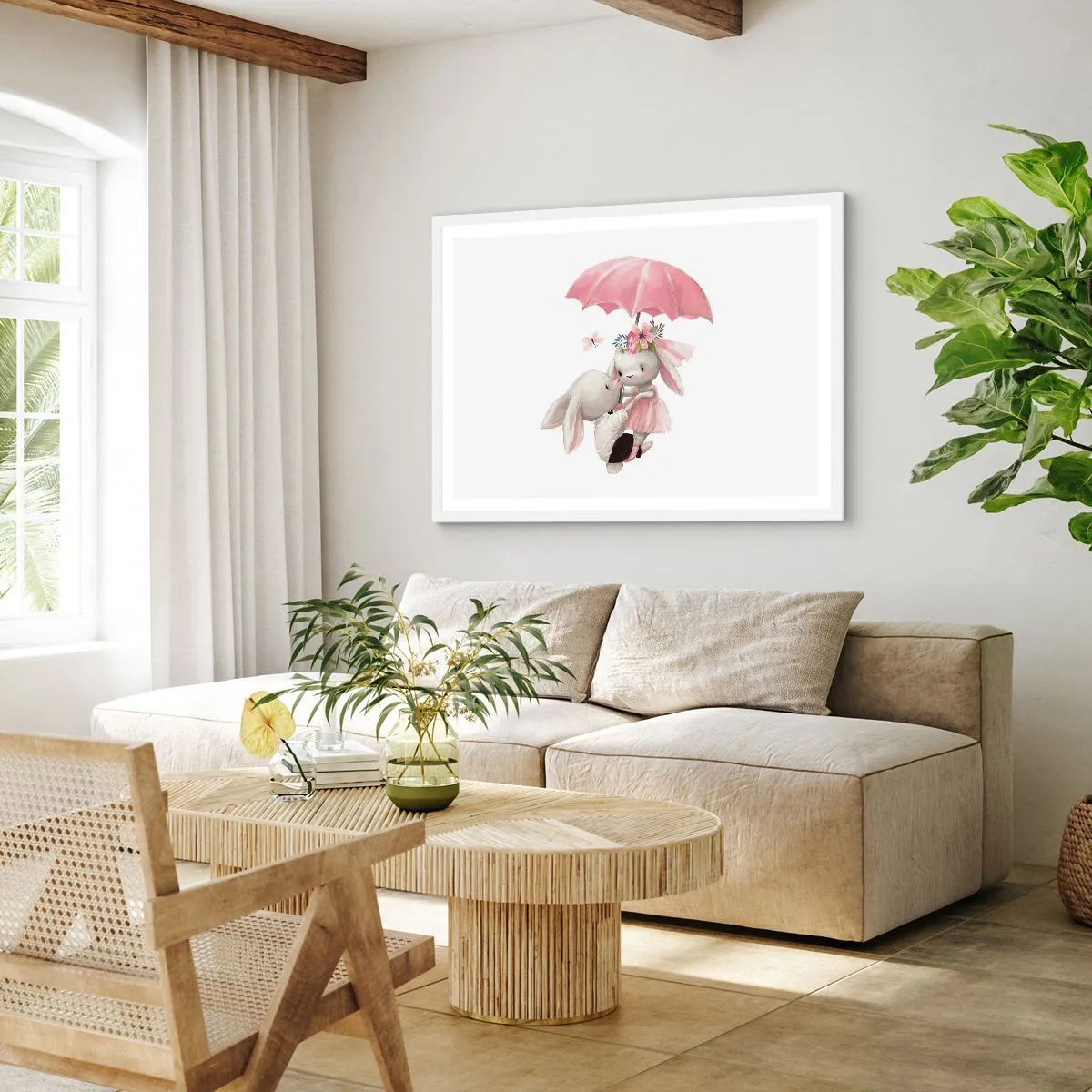 Poster in een witte lijst - Dit is liefde - 40x30 cm