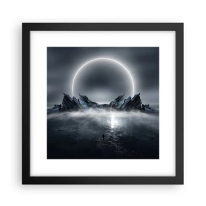 Poster in een zwarte lijst - Einde van het verhaal - 30x30 cm