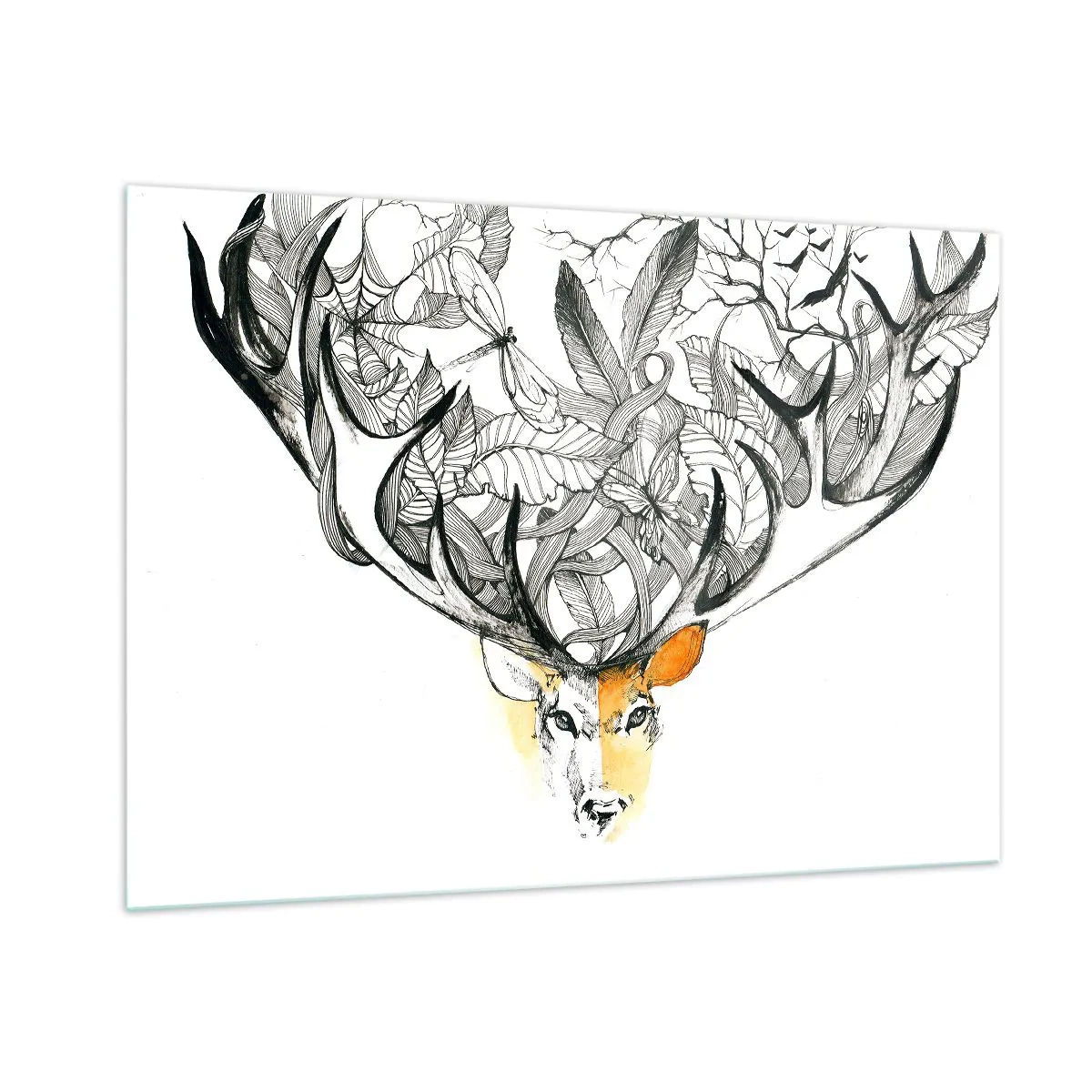 Schilderen op glas - Hoorns van overvloed - 100x70 cm