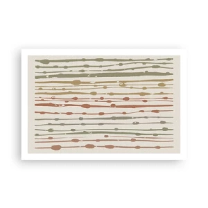Poster - Muzieknotatie van kleuren - 91x61 cm