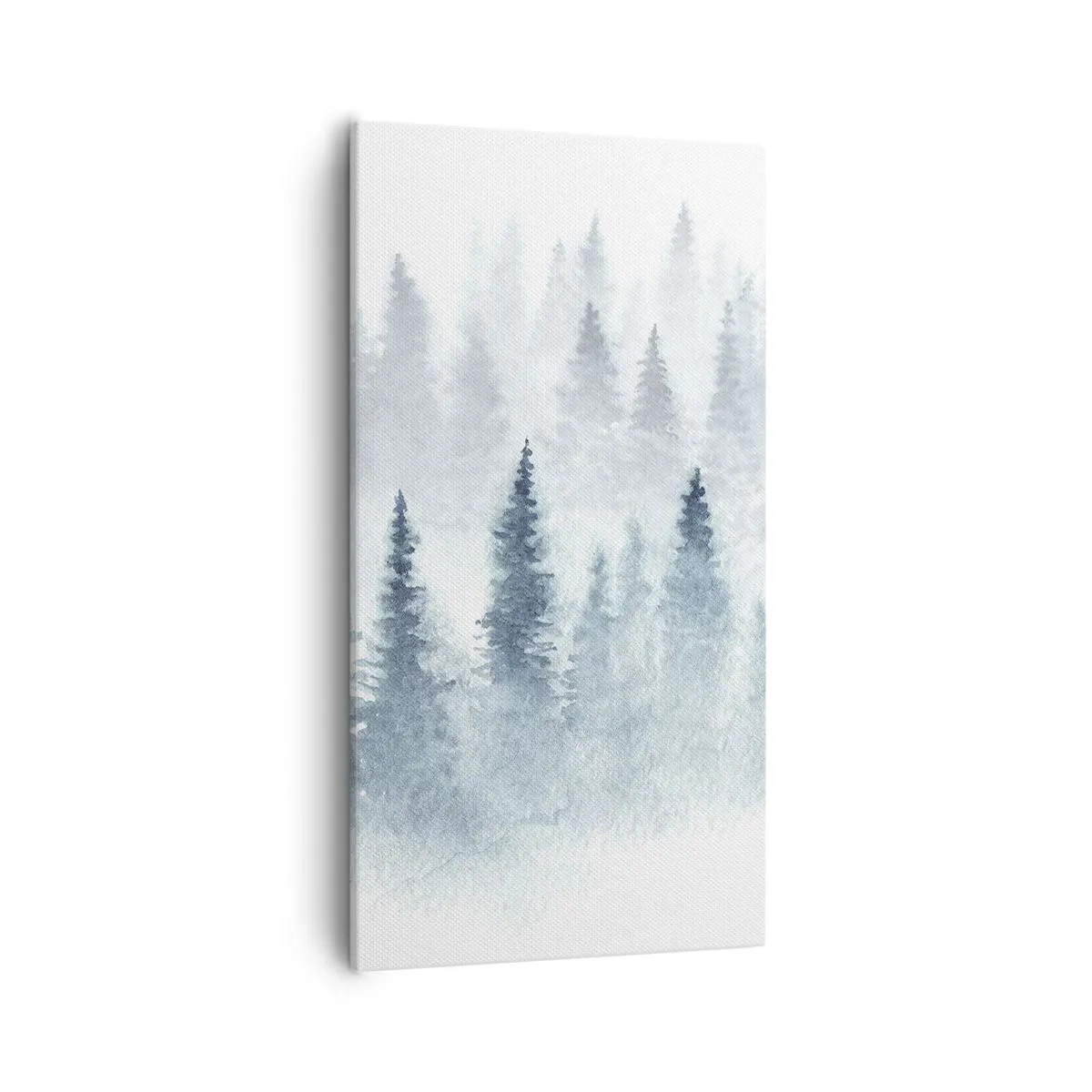 Schilderen op canvas - Gehuld in mist - 55x100 cm