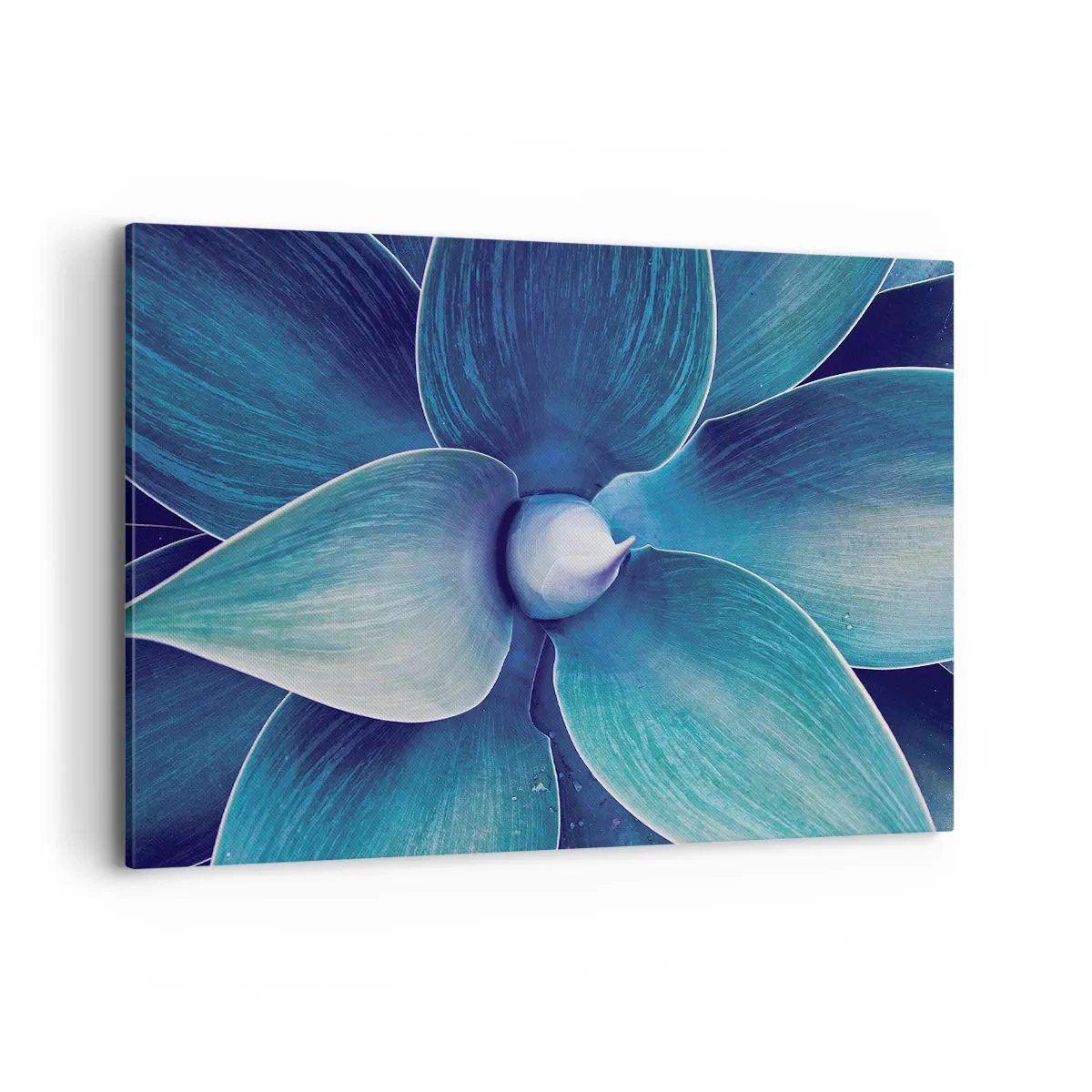 Schilderen op canvas - Blauw uit de lucht - 120x80 cm