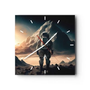 Wandklok - Klok - Nieuwe uitdaging - 40x40 cm