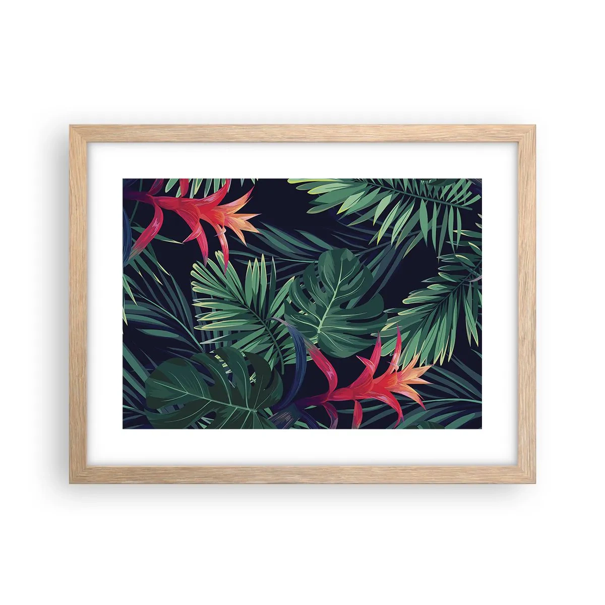 Een poster in een licht eiken lijst - Ontsteken in het groen - 40x30 cm