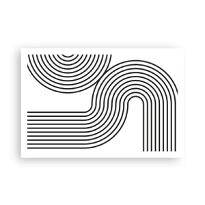 Poster - In de bocht - 91x61 cm