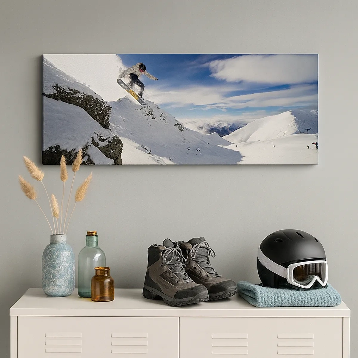 Schilderen op canvas - Vrijheid zonder grenzen - 30x30 cm