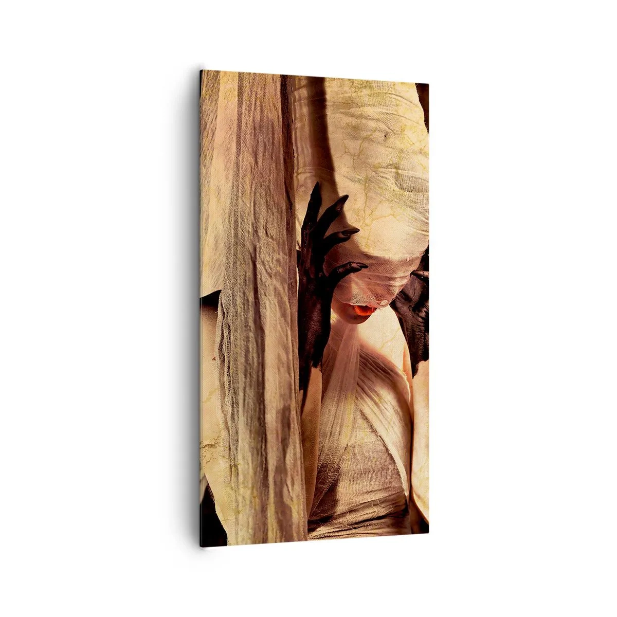 Schilderen op canvas - Tussen goed en kwaad - 65x120 cm