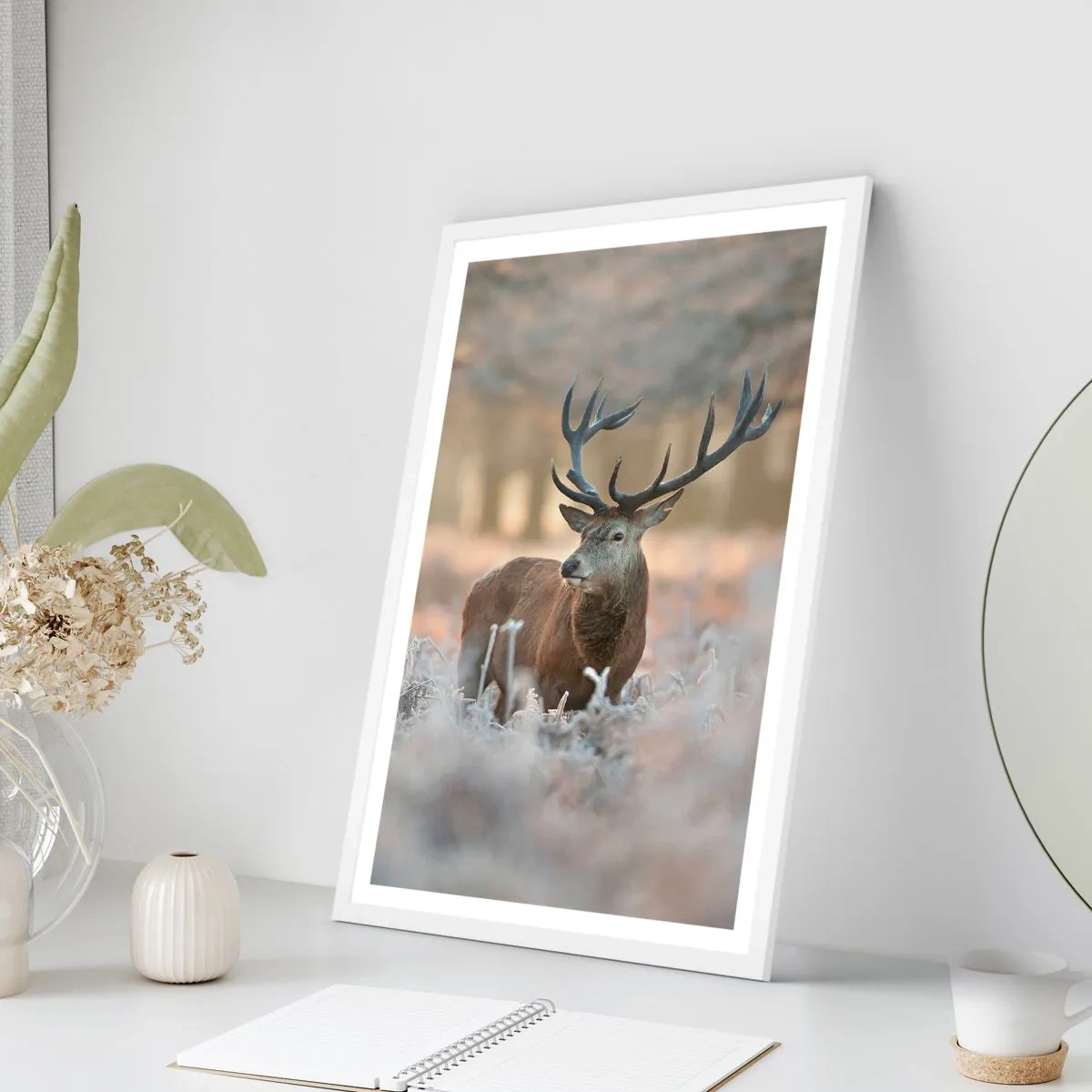 Poster in een witte lijst - Een frisse ochtend - 40x50 cm