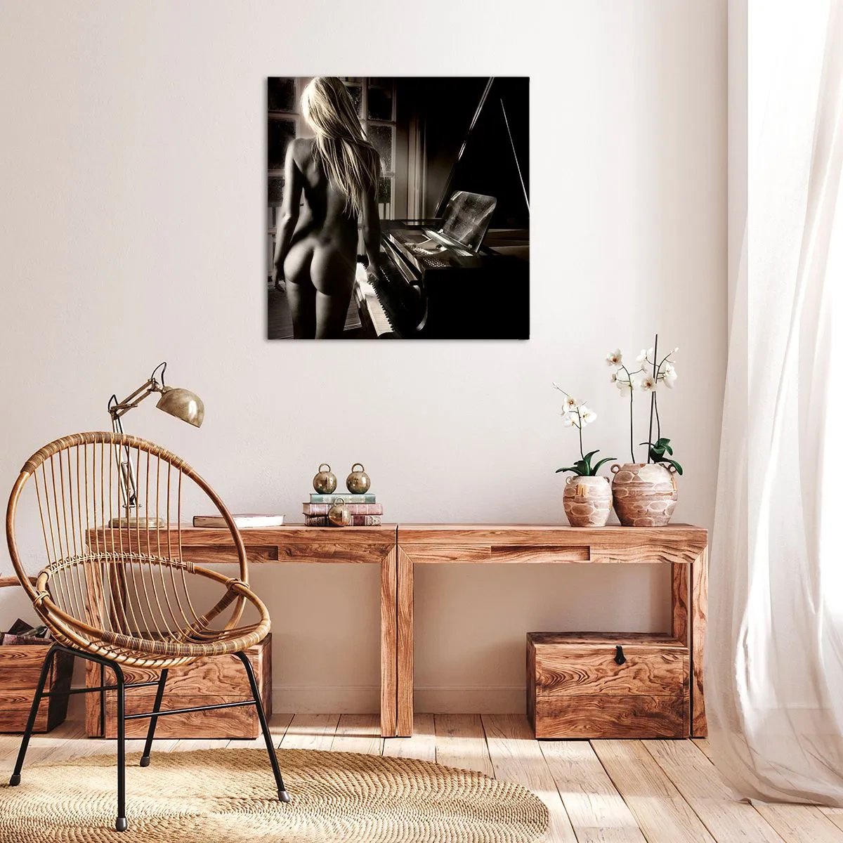 Schilderen op canvas - Perfecte harmonie van de avond - 70x70 cm