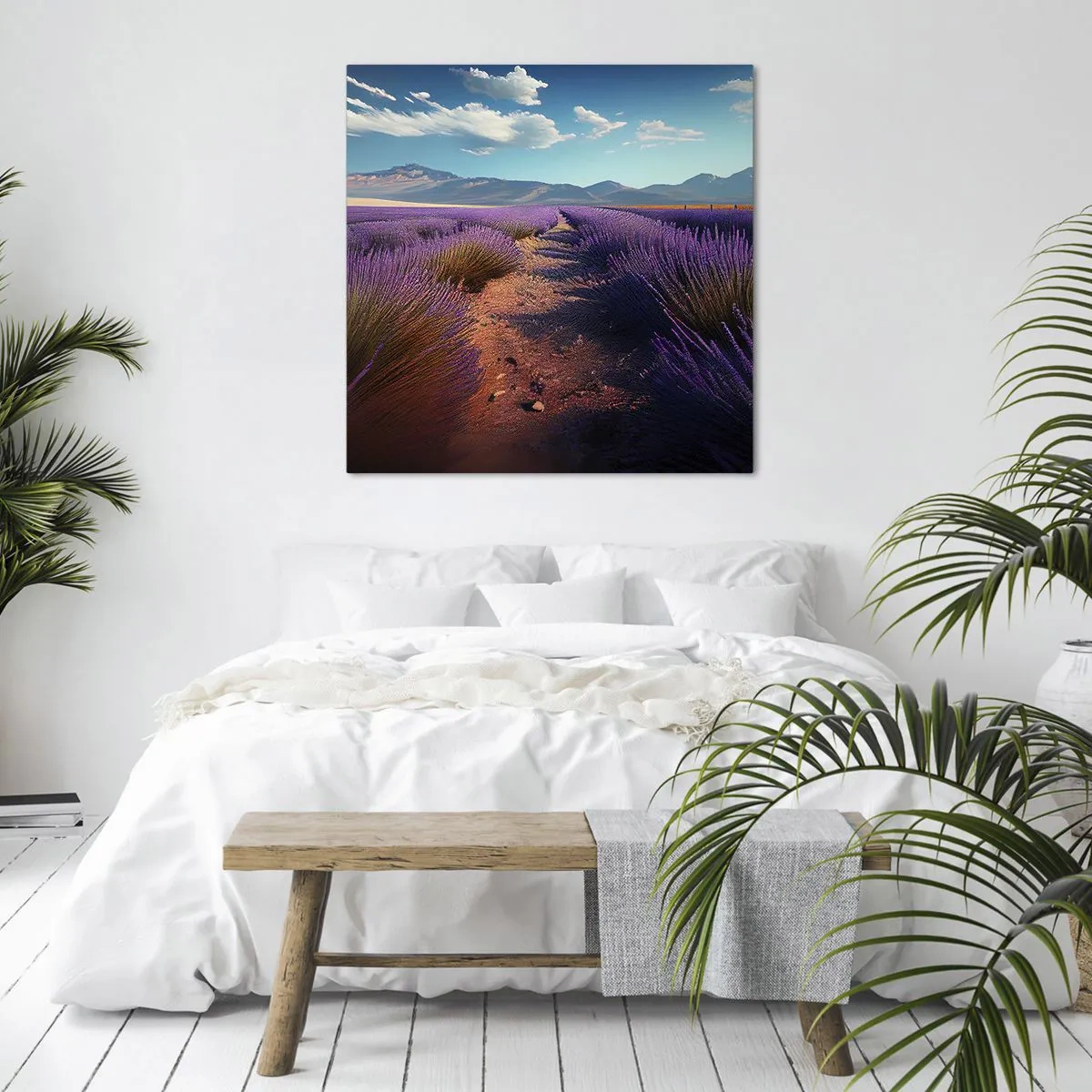 Schilderen op canvas - Geurige velden - 30x30 cm