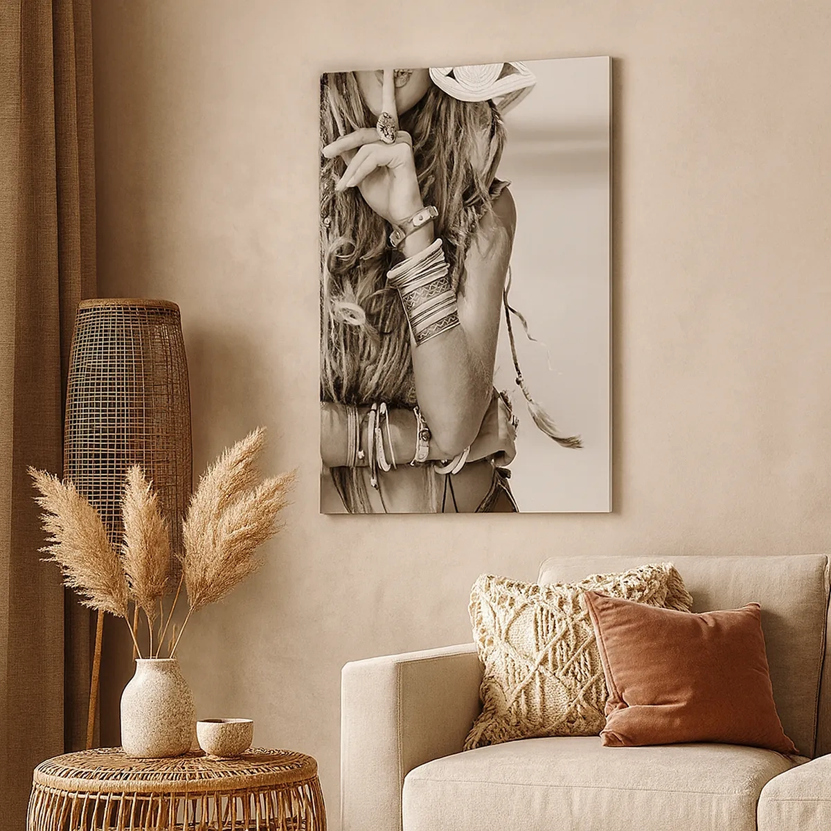 Schilderen op canvas - Waarom een ​​meisje - 50x70 cm