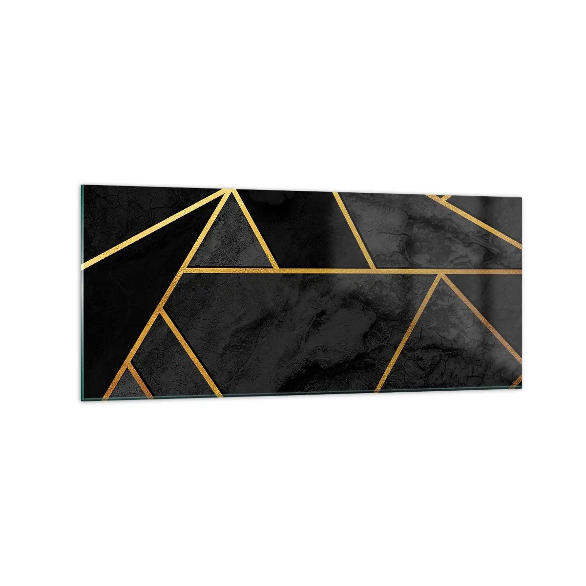 Schilderen op glas - Duisternis en glans - 120x50 cm