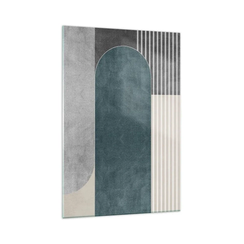 Schilderen op glas - Compositie op niveau - 70x100 cm