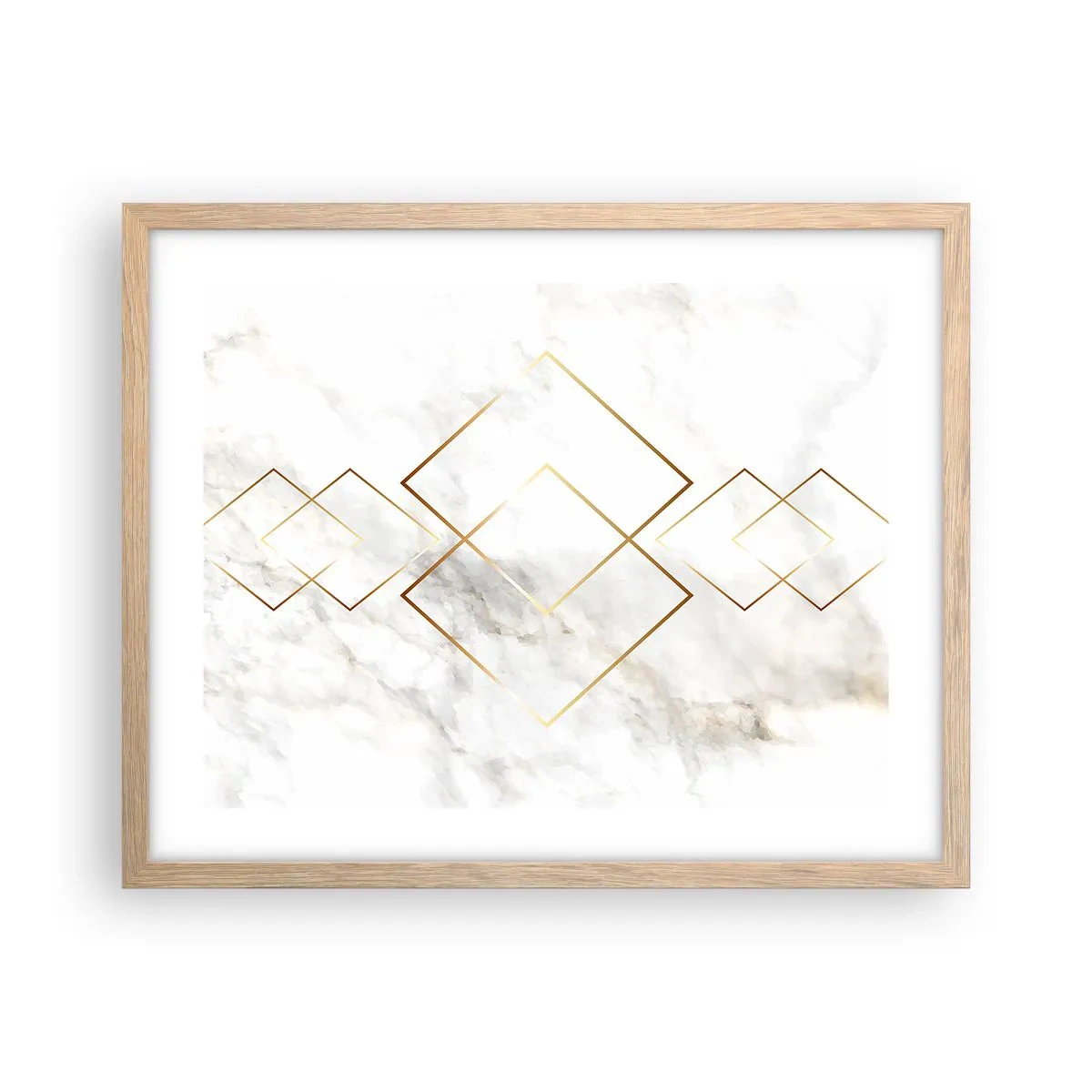 Een poster in een licht eiken lijst - Een uitzicht tot in het oneindige - 50x40 cm