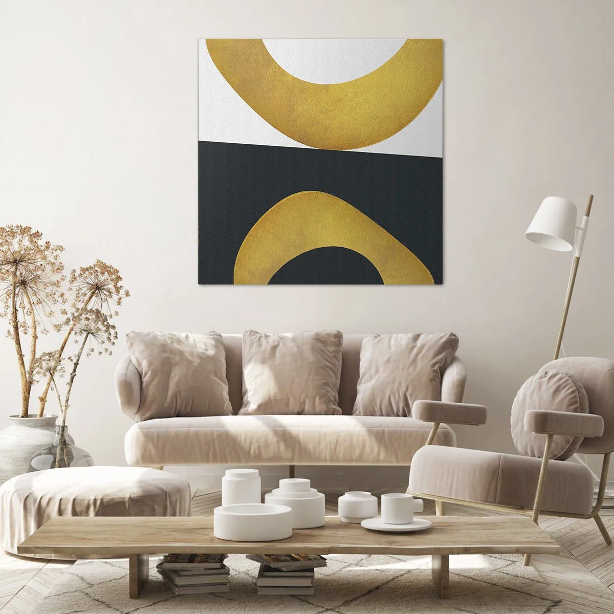 Schilderen op canvas - Ten eerste: goud - 60x60 cm