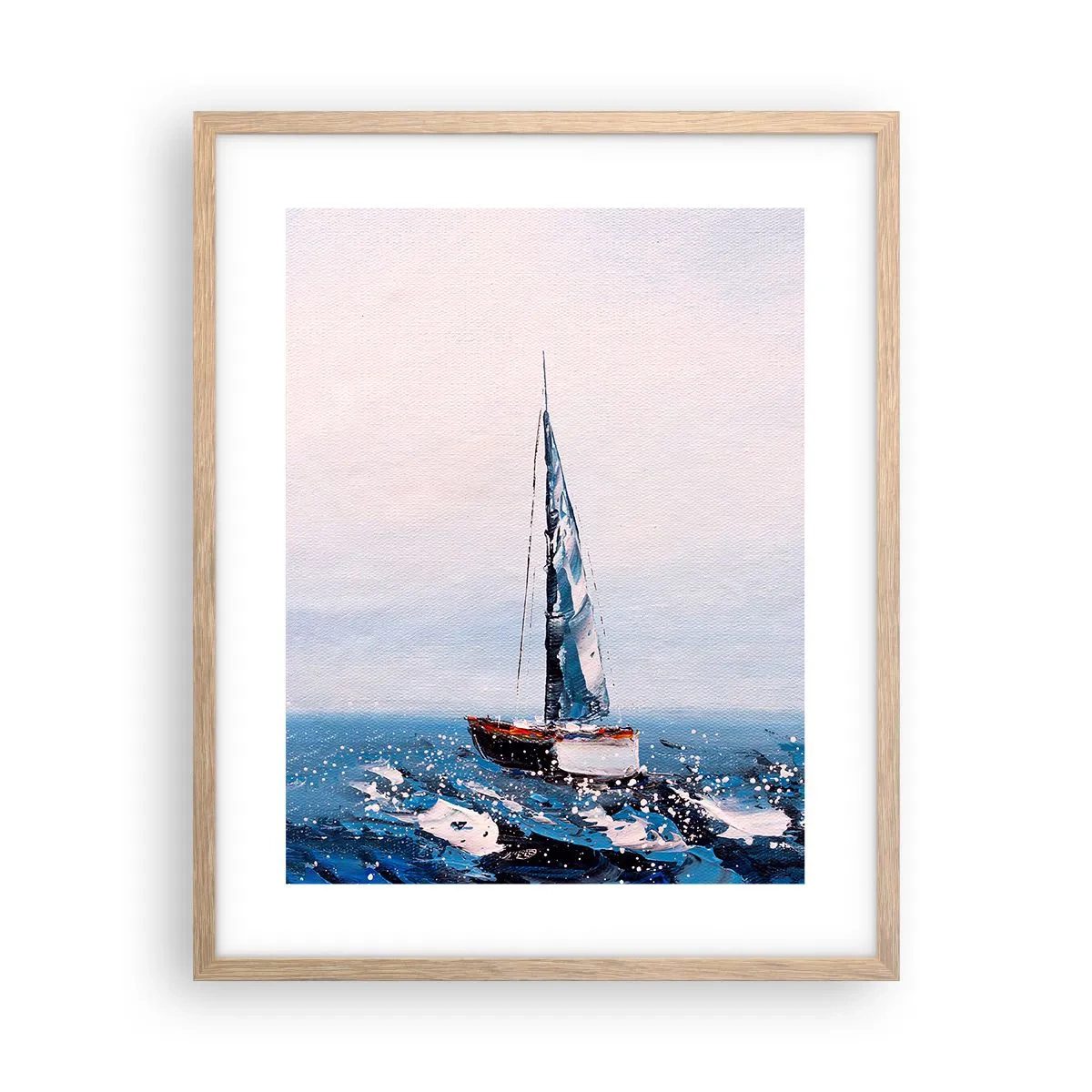 Een poster in een licht eiken lijst - Broederschap van de wind - 40x50 cm